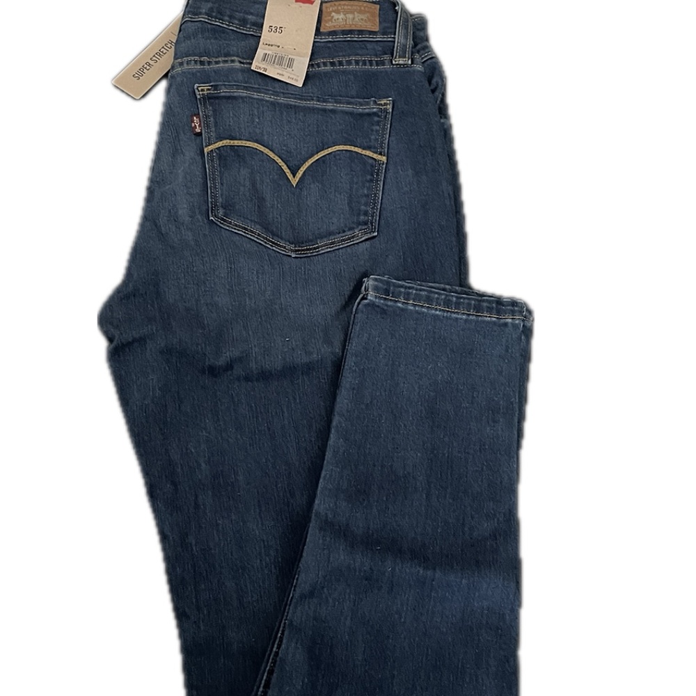 Levi’s 535 Dark Blue Jegging Jeans 11x30 Stretch Skinny Denim- New